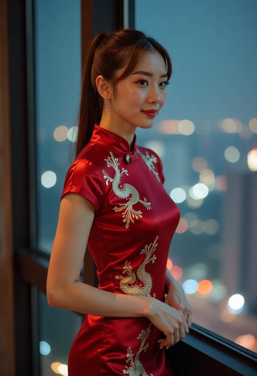 动画角色在走廊中交谈